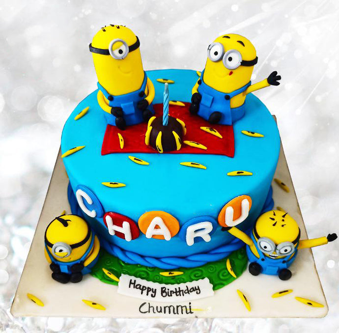 minion birthday party theme cake