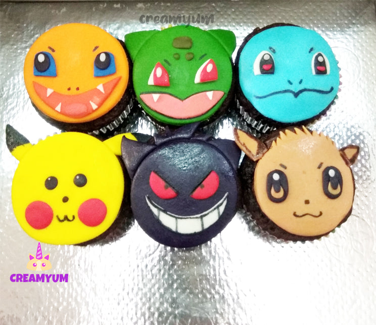 Pokemon Theme Cupcakes