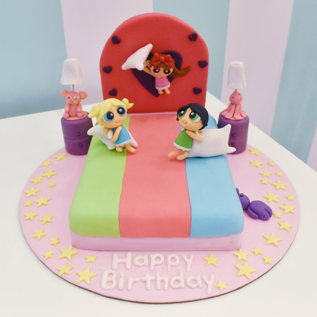 Powerpuff Girls Theme Cake