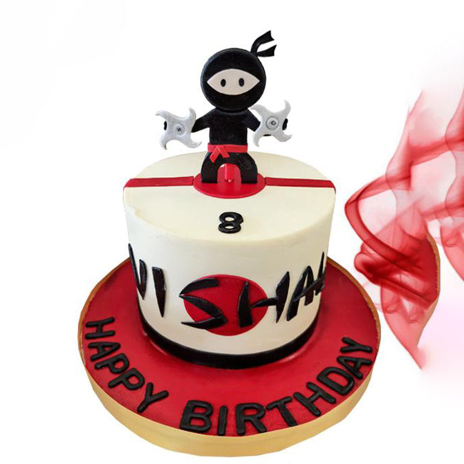 mini ninja theme cake