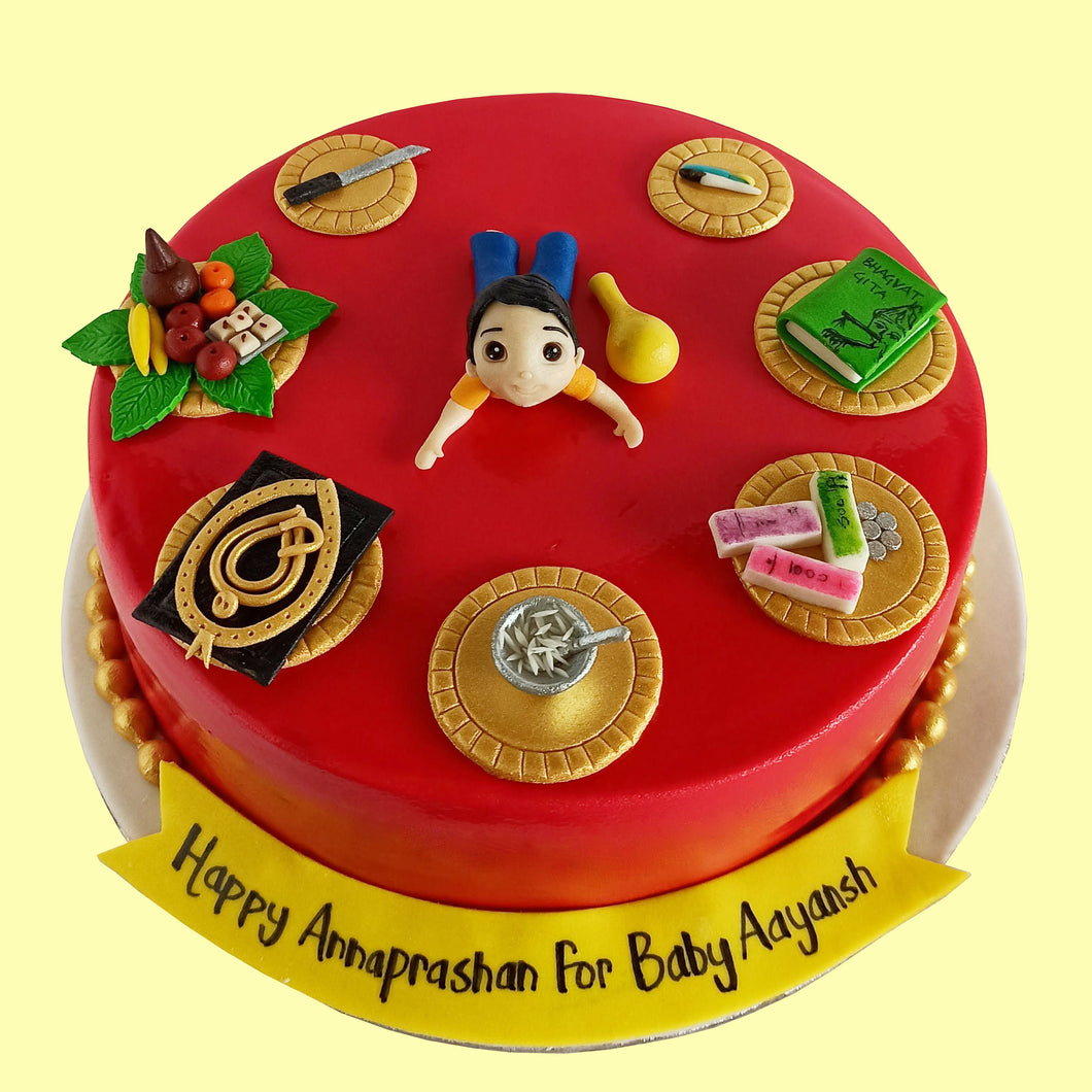 annaprasana ceremony cake