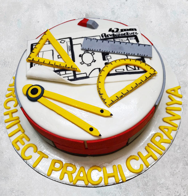 architect design theme cake