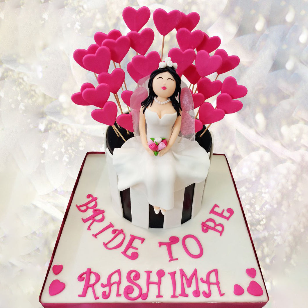bachelorette wedding theme cake