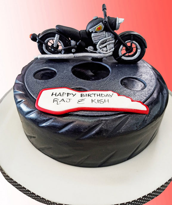 royal enfield bike lover's cake