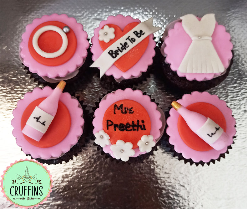 bride to be cupcakes
