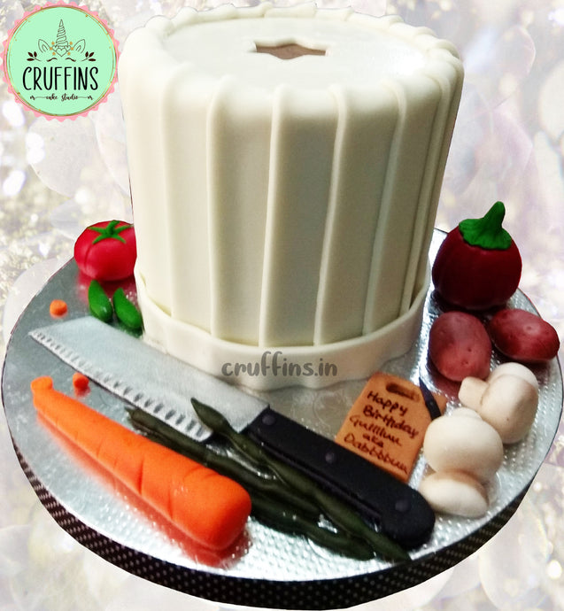 kitchen chef hat cap cake