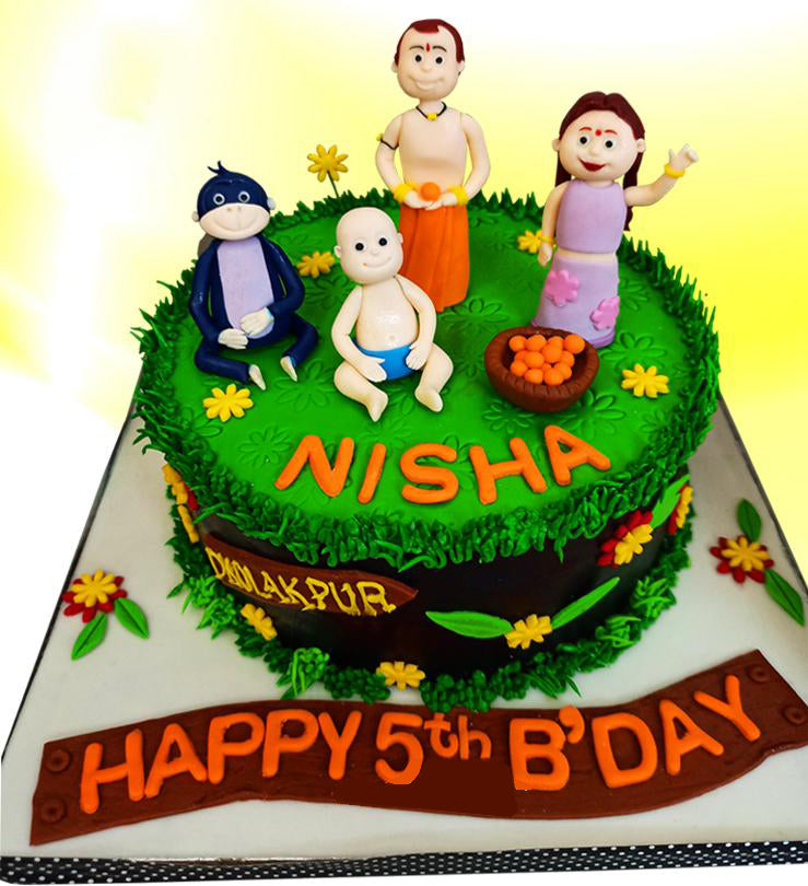 chota bheem dholakpur cake