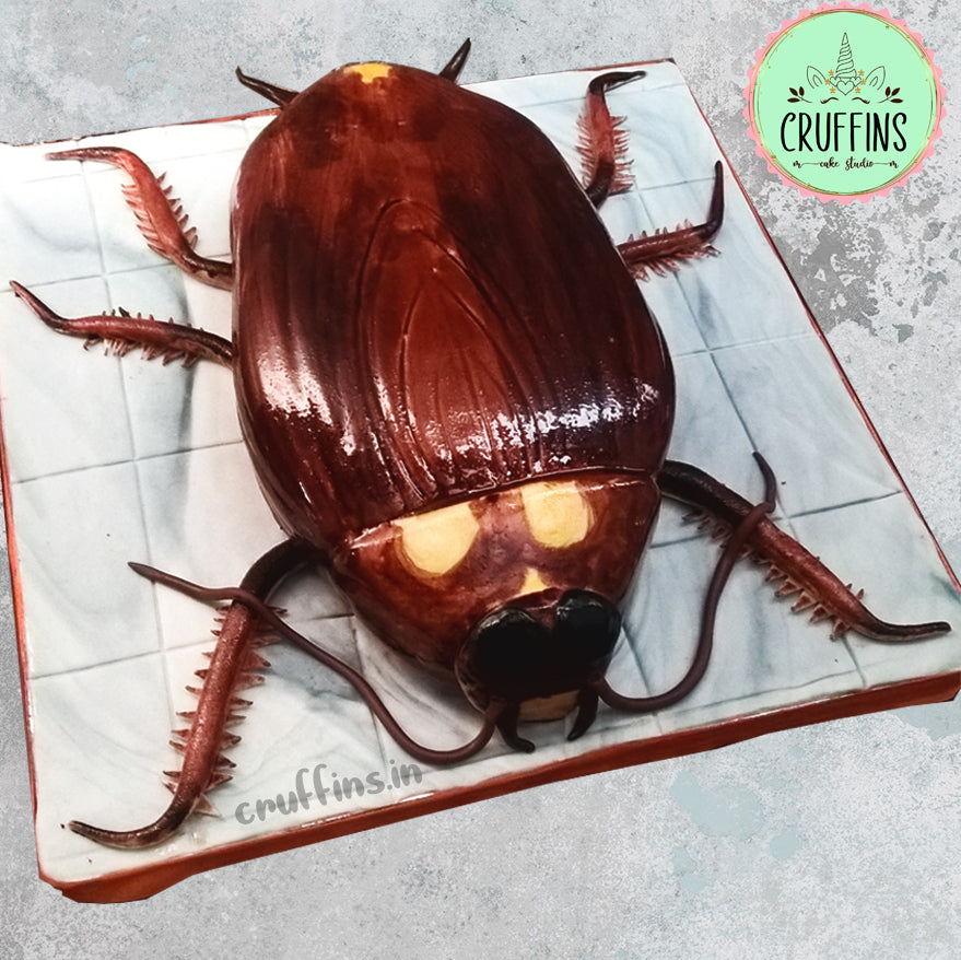 cockroach in the toilet cake