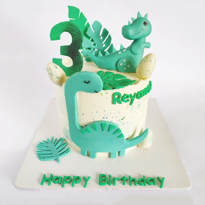 dinosaur kids party cake
