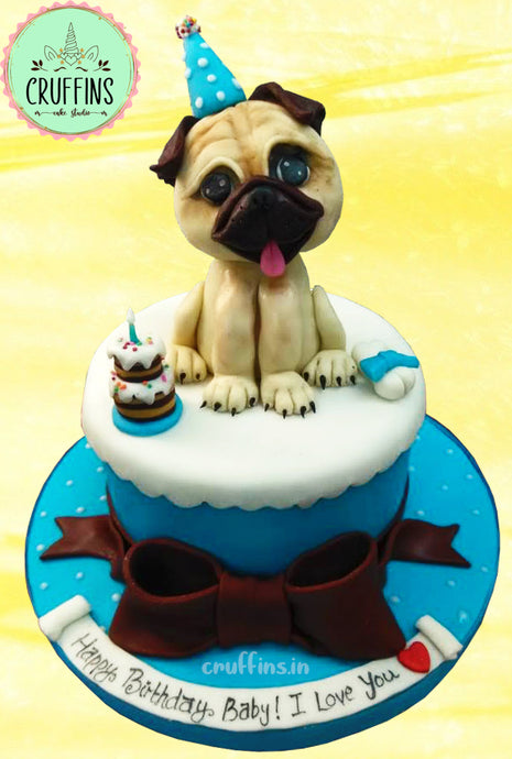 dog-lover-pug-theme-cake
