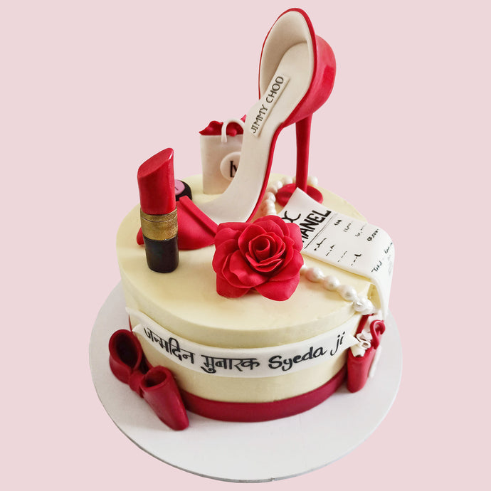 fashion-makeup-stiletto-theme-cake