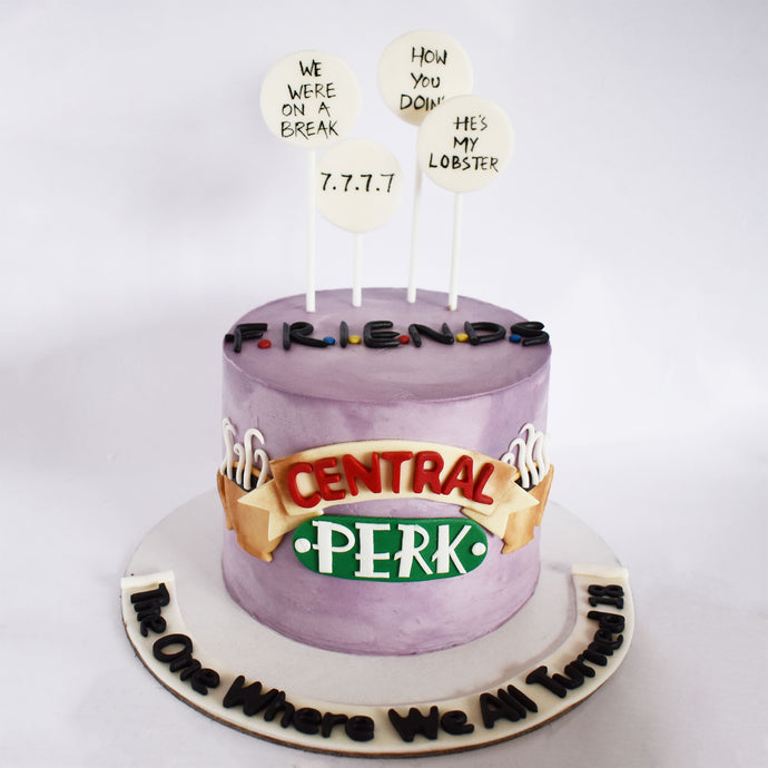 friends tv show central perk cake