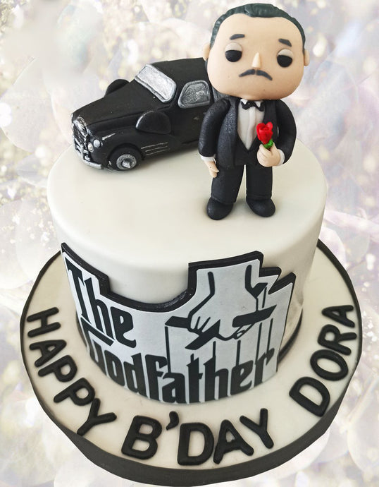 godfather car theme cake