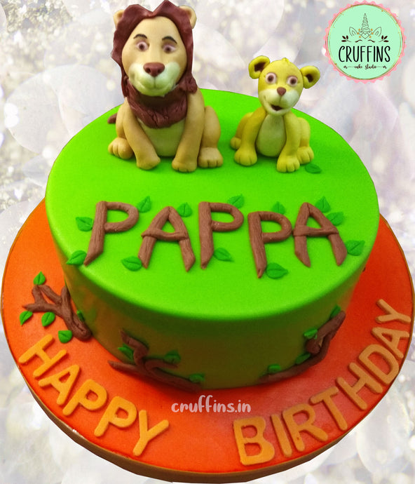 lion king father and son cake