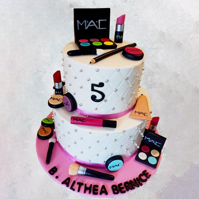 MAC makeup cake 2 tier