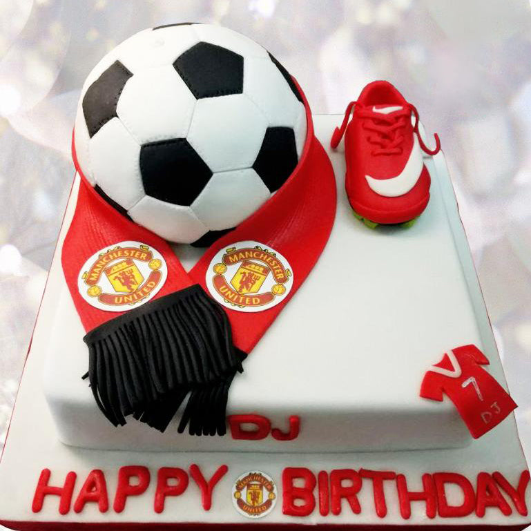 manchester united football cake