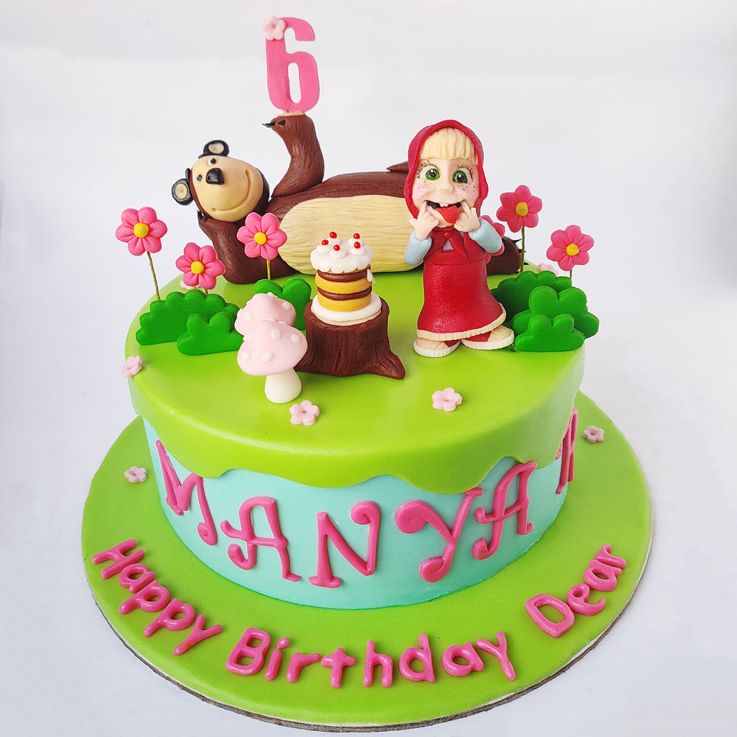 masha and the bear funny cake