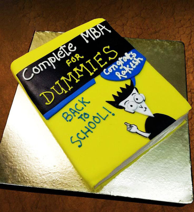 mba book theme cake