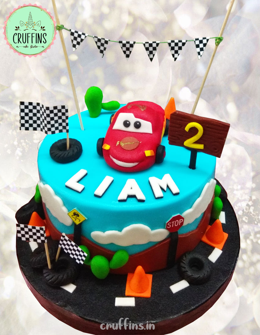 mcqueen cars movie race cake