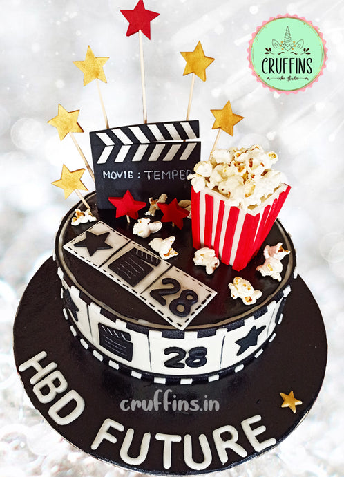 Movie Star  popcorn theme cake