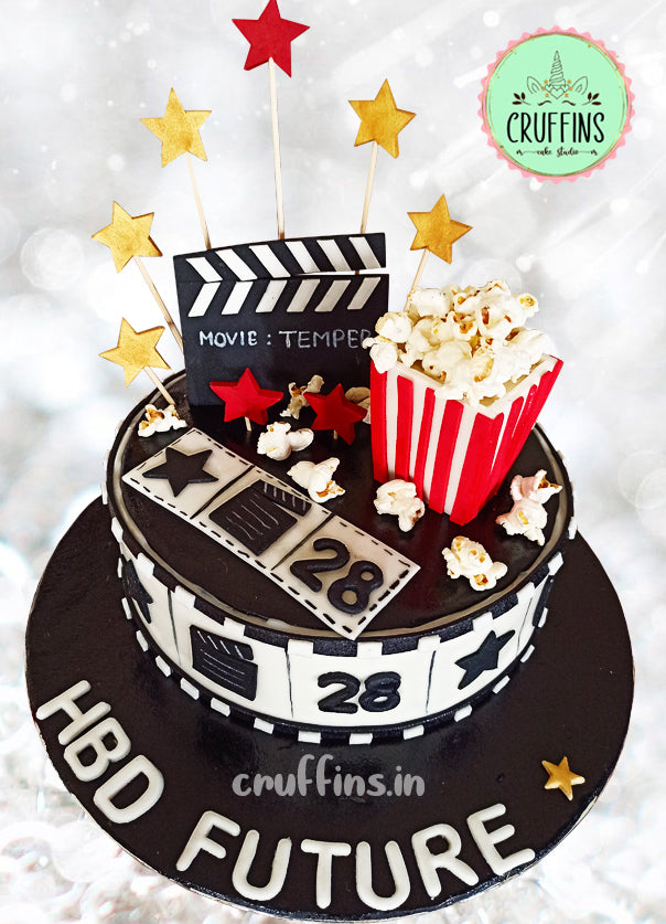 Movie Star  popcorn theme cake