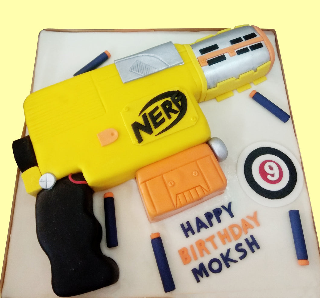 Nerf Gun Theme Cake