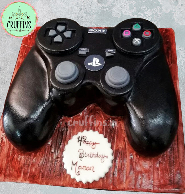 playstation theme cake