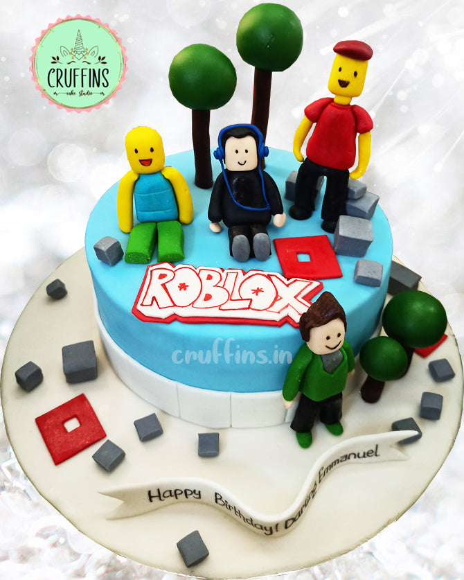 Roblox Lego Theme Cake