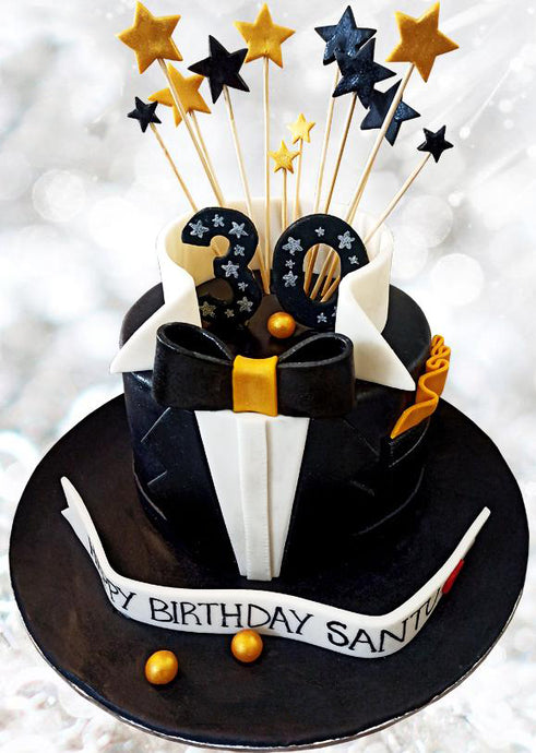 mens 30th birthday shirt cake