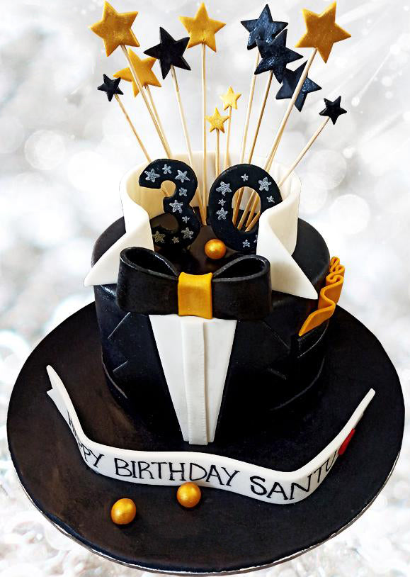 mens 30th birthday shirt cake