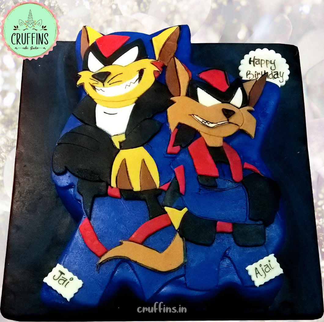 Swat Kats Theme Cake