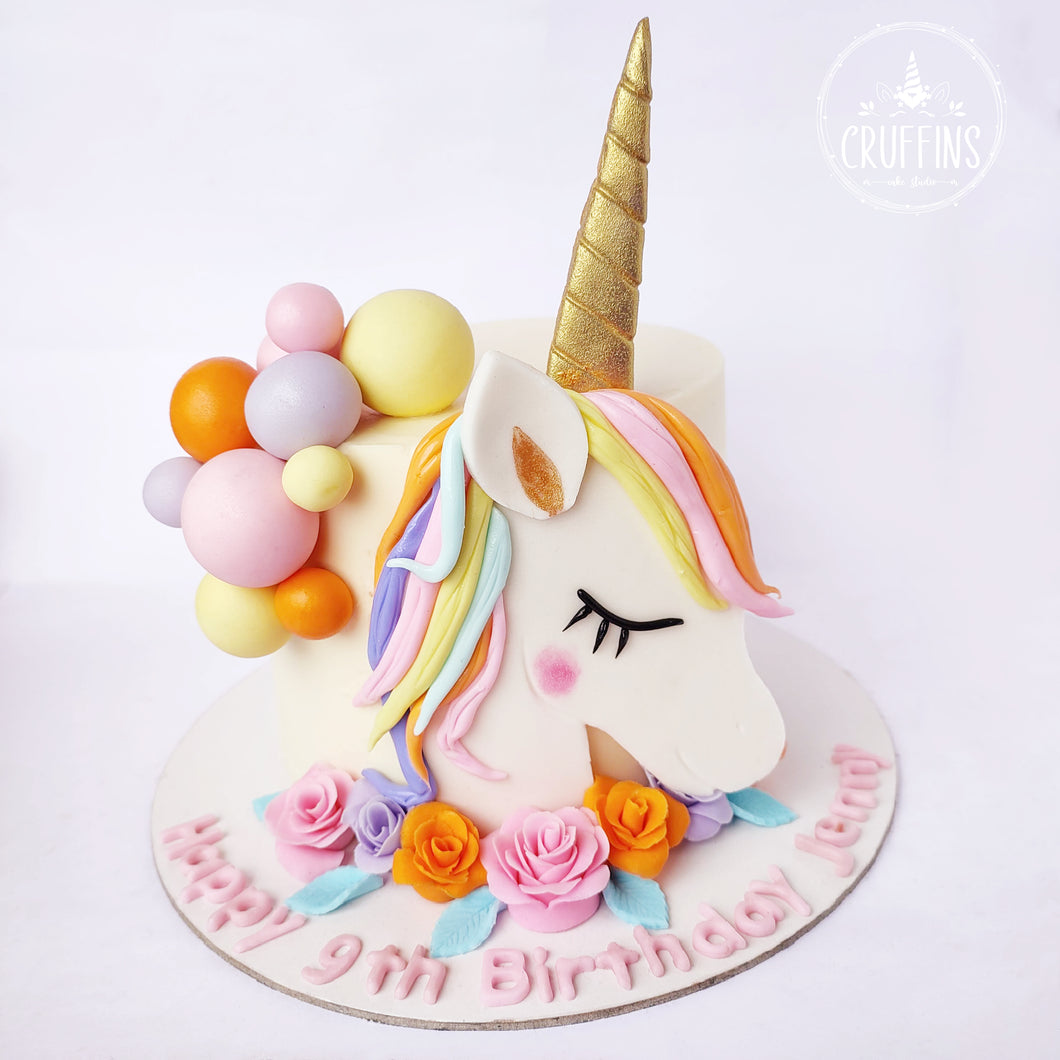 Unicorn Pastel Theme Cake